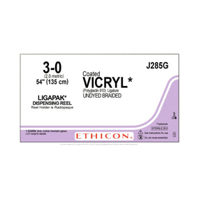 Ethicon Ligapak Ligating Reel Vicryl Absorbable Sutures J285G - 12.0 Each