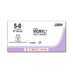 Ethicon Reverse Cutting VICRYL Absorbable Sutures J385H - 36.0 Each - MDL-ETHJ385H