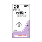 Ethicon Taper Point Vicryl Synthetic Absorbable Sutures J417H - 36.0 Each - MDL-ETHJ417H