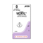 Ethicon Taper Point Vicryl Synthetic Absorbable Sutures J418H - 36.0 Each - MDL-ETHJ418H
