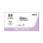 Ethicon Reverse Cutting VICRYL Absorbable Sutures J421H - 36.0 Each - MDL-ETHJ421H