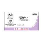 Ethicon Precision Point Vicryl Synthetic Absorbable Suture J428H - 36.0 Each