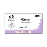 Ethicon Reverse Cutting VICRYL Absorbable Sutures J451H - 36.0 Each - MDL-ETHJ451H