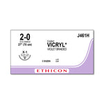 Ethicon Reverse Cutting VICRYL Absorbable Sutures J461H - 36.0 Each - MDL-ETHJ461H