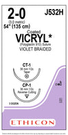 Taper Point Reverse Cutting Vicryl Absorbable Sutures - J532H - 36 Each - MDL-ETHJ532H