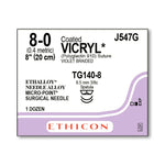 Ethicon Micropoint Spatula Vicryl Absorbable Sutures J547G - 12.0 Each - MDL-ETHJ547G