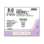 Ethicon Micropoint Spatula Vicryl Absorbable Sutures J599G - 12.0 Each - MDL-ETHJ599G
