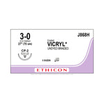 Ethicon Reverse Cutting VICRYL Absorbable Sutures J868H - 36.0 Each - MDL-ETHJ868H