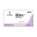 Ethicon Pre-Cut Coated Vicryl Sutures J907G - 12.0 Each - MDL-ETHJ907G