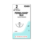 ETHICON Ethicon Hand-Braided Silk Sutures K846H 36 Each - MDL-ETHK846H