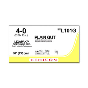 ETHICON LIGAPAK Ligating Reel Plain Suture L101G 12 Each - MDL-ETHL101G