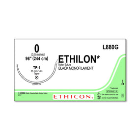 Ethicon Ethilon Taper Point Sutures L880G - 12.0 Each
