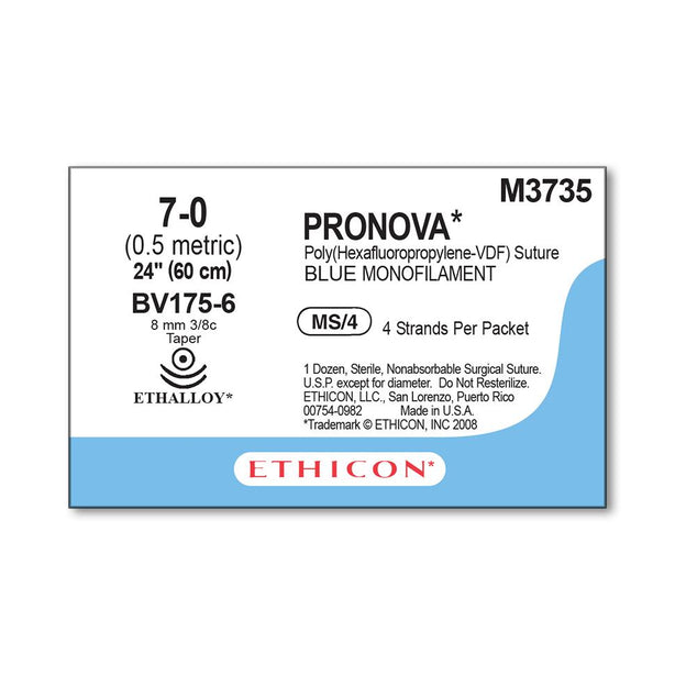Pronova Nonabsorbable Sutures - M3735 - 12 Each - MDL-ETHM3735