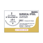 Ethicon Reverse-Cutting Stainless-Steel Nonabsorbable Sutures M400G - 12.0 Each - MDL-ETHM400G