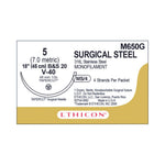Tapercut Stainless-Steel Nonabsorbable Sutures - M650G - 12 Each - MDL-ETHM650G