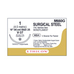 Tapercut Stainless-Steel Nonabsorbable Sutures - M660G - 12 Each - MDL-ETHM660G