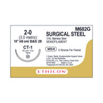 Ethicon Taper-Point Stainless-Steel Nonabsorbable Sutures M682G - 12.0 Each - MDL-ETHM682G