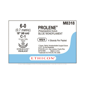 Ethicon Prolene Polypropylene Suture M8318 - 12.0 Each