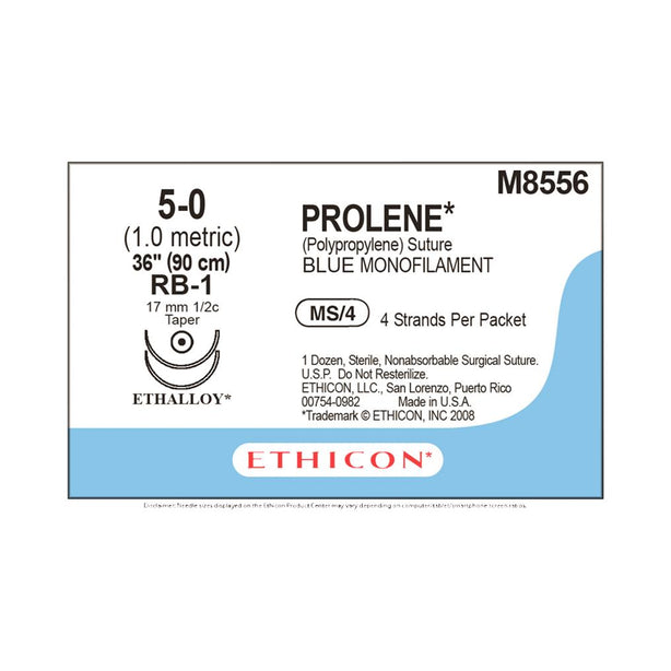 Ethicon Prolene Polypropylene Suture M8556 - 12.0 Each