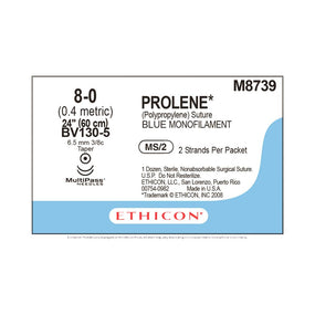Ethicon Prolene Polypropylene Suture M8739 - 12.0 Each