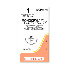 Ethicon Monocryl Plus Sutures MCP347H - 36.0 Each