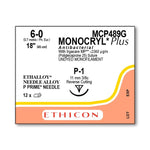 ETHICON Precision Point MONOCRYL Plus Absorbable Sutures MCP489G 12 Each-MDL-ETHMCP489G