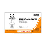 ETHICON Taper Point Ethibond Excel Suture MX763 12 Each-MDL-ETHMX763