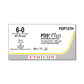 Ethicon Taper Point PDS Plus Antibacterial Absorbable Sutures PDP127H - 36.0 Each - MDL-ETHPDP127H