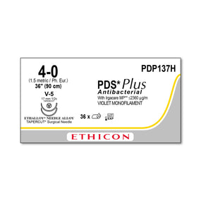 ETHICON TAPERCUT PDS Plus Antibacterial Absorbable Sutures PDP137H 36 Each-MDL-ETHPDP137H