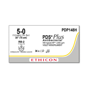 Ethicon Taper Point PDS Plus Antibacterial Absorbable Sutures PDP148H - 36.0 Each - MDL-ETHPDP148H