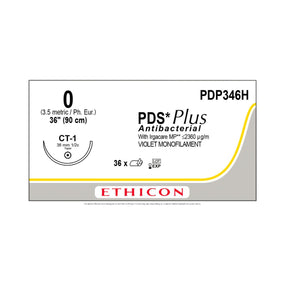 Ethicon Taper Point PDS Plus Antibacterial Absorbable Sutures PDP346H - 36.0 Each - MDL-ETHPDP346H