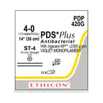 Endoscopic PDS Plus Antibacterial Absorbable Sutures - PDP420G - 12 Each - MDL-ETHPDP420G
