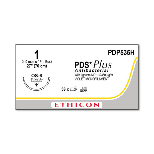 ETHICON Reverse Cutting PDS Plus Antibacterial Sutures PDP535H 36 Each-MDL-ETHPDP535H