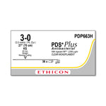 ETHICON Straight Cutting PDS Plus Antibacterial Sutures PDP663H 36 Each - MDL-ETHPDP663H