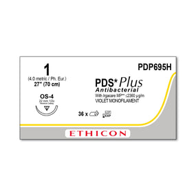 ETHICON Reverse Cutting PDS Plus Antibacterial Sutures PDP695H 36 Each-MDL-ETHPDP695H