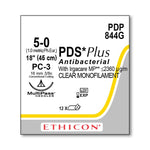 ETHICON Precision Cosmetic PDS Plus Antibacterial Sutures PDP844G 12 Each - MDL-ETHPDP844G