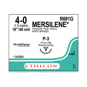 Ethicon Precision Point Mersilene Nonabsorbable Sutures R691G - 12.0 Each - MDL-ETHR691G