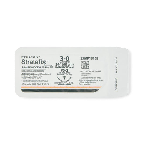 Ethicon Stratafix Spiral Monocryl Plus Sutures SXMP1B108 - 12.0 Each