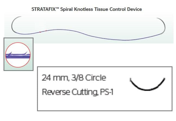Ethicon Stratafix Spiral Monocryl Plus Sutures SXMP1B116 - 12.0 Each - MDL-ETHSXMP1B116