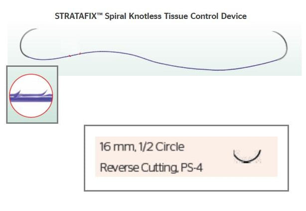 Ethicon Stratafix Spiral Monocryl Plus Sutures SXMP1B120 - 12.0 Each - MDL-ETHSXMP1B120