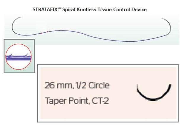 Ethicon Stratafix Spiral Monocryl Plus Sutures SXMP1B415 - 12.0 Each - MDL-ETHSXMP1B415