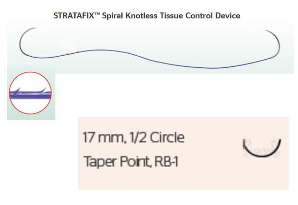 Ethicon Stratafix Spiral Monocryl Plus Sutures SXMP1B435 - 12.0 Each - MDL-ETHSXMP1B435