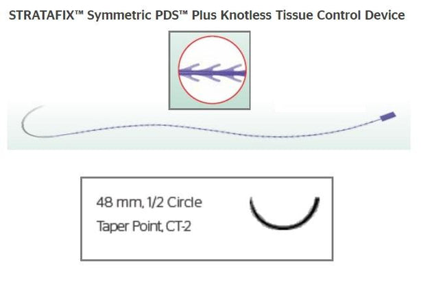 ETHICON Stratafix Spiral PDS Plus Sutures SXPP1B405 12 Each-MDL-ETHSXPP1B405