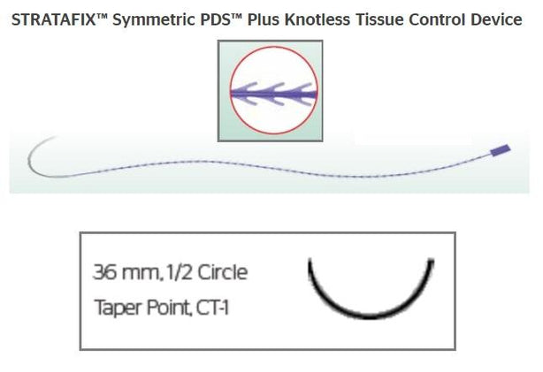 ETHICON Stratafix Spiral PDS Plus Sutures SXPP1B408 12 Each-MDL-ETHSXPP1B408