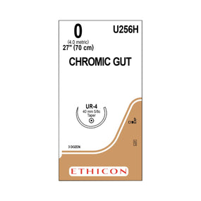 Ethicon Taper Point Chromic Gut Absorbable Suture U256H - 36.0 Each - MDL-ETHU256H