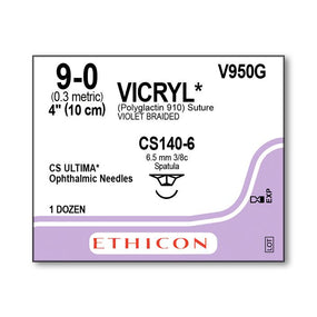 Ethicon Ultima Spatula Vicryl Absorbable Sutures V950G - 12.0 Each - MDL-ETHV950G
