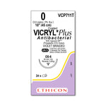Ethicon Coated Vicryl Plus Antibacterial Suture (Polyglactin 910) VCP711T 24.0 Each-MDL-ETHVC711T