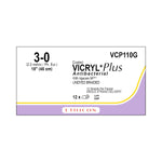 Ethicon Standard / Short Vicryl Plus Absorbable Sutures VCP110G - 12.0 Each - MDL-ETHVCP110G