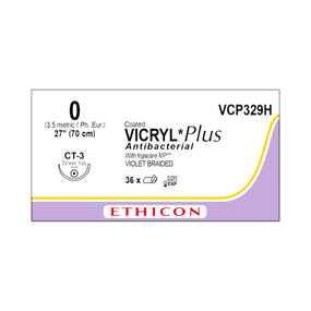 Ethicon Taper Point Vicryl + Antibacterial Suture VCP329H - 36.0 Each - MDL-ETHVCP329H