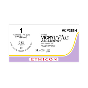 Ethicon Taper Point Vicryl + Antibacterial Suture VCP365H - 36.0 Each - MDL-ETHVCP365H